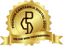 Distintivo ganador premios cantabria digital 2017 - mejor web profesional